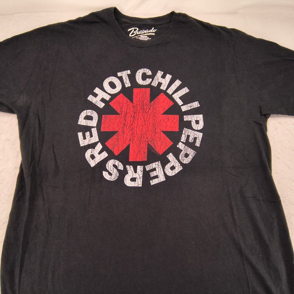 Red Hot Chili Peppers Band Graphic Shirt Adult Mens Size Extra Large XL Black